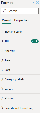 Decomposition Tree Settings