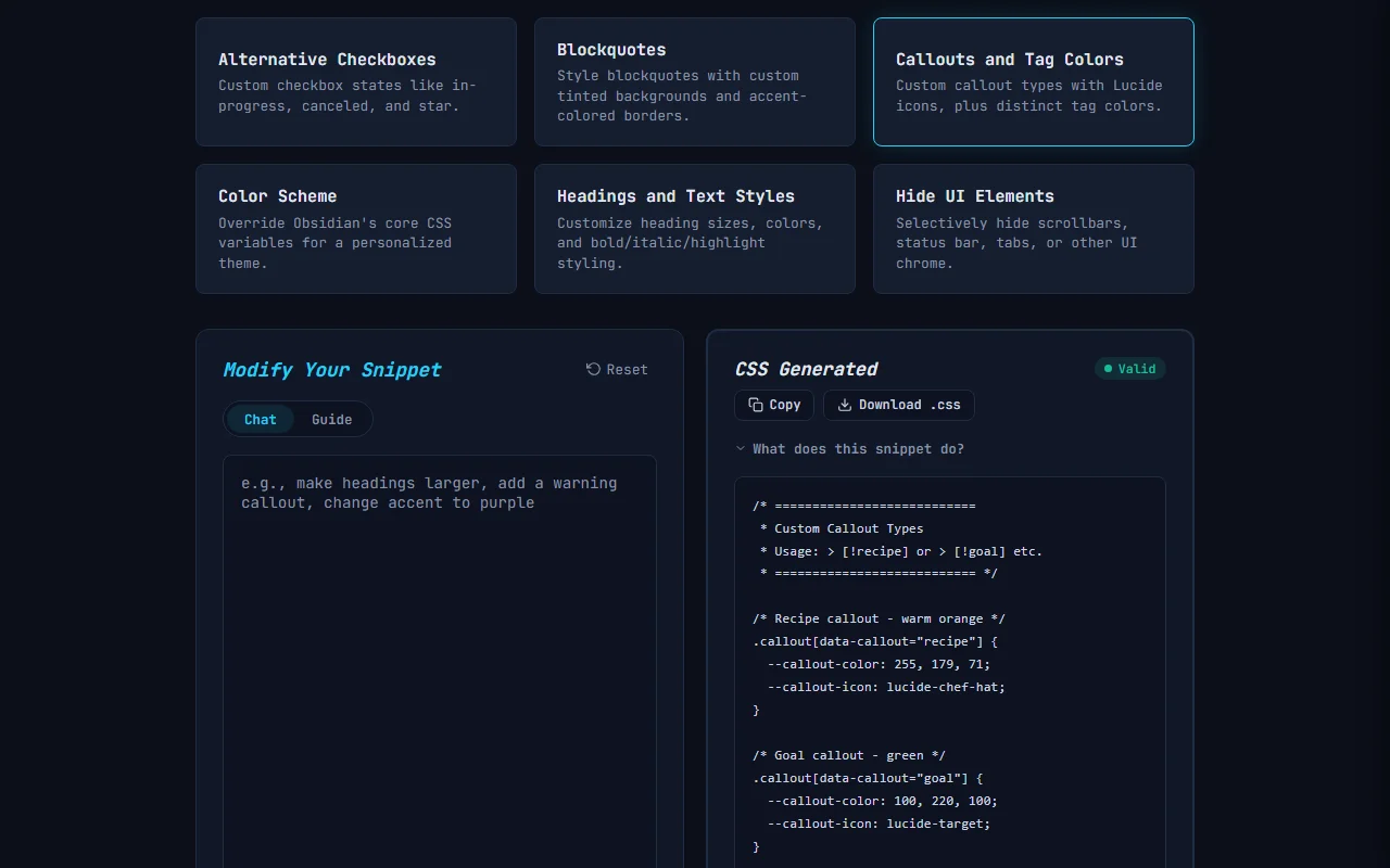 LOS - CSS Snippets Module