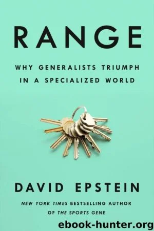 Book cover of Range by David Epstein with a ring of keys on teal background