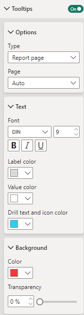 Visual Tooltip Settings